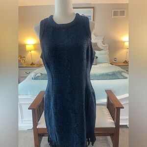 Adelyn Rae Midnight Blue Textured Mini Dress